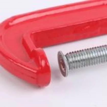 Imagem de Kit 2 Grampos Sargento 2 Polegadas (51mm) Tipo C Em Ferro