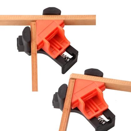 Imagem de Kit 2 Grampos Sargento De Canto Aperto Angular 90 Graus