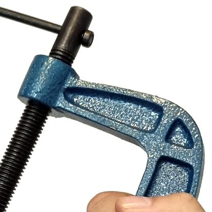 Imagem de Kit 2 Grampos Sargento Tipo C 150Mm 6 Pol. Para Marceneiro