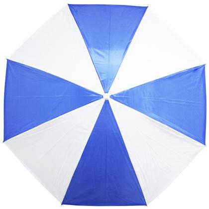 Imagem de Kit 2 Guarda Sol de Praia Piscina Jardim Camping 1,80 Metros Azul/Branco Barato Importway Iwgs-180az