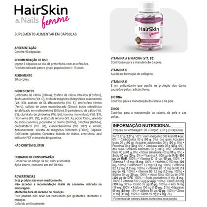 Imagem de Kit 2 HairSkin Femme Biotina e Minerais 90 Caps Maxinutri