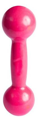 Imagem de Kit 2 Halter Emborrachado 1kg Rosa - Acte