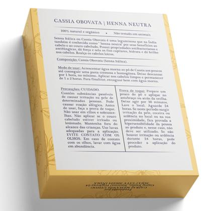 Imagem de Kit 2 Hennas Indiana Cassia Obovata Pura 100% Natural, 100g, Casa da India, Leve coloração Louro Dourado