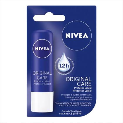 Imagem de Kit 2 Hidratantes Labiais Original Nivea 4,8g - Beiersdorf