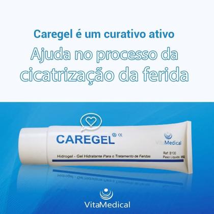 Imagem de Kit 2 Hidrogel Caregel Para Feridas / Absorve Impurezas 85g