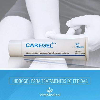 Imagem de Kit 2 Hidrogel Caregel Para Feridas / Absorve Impurezas 85g