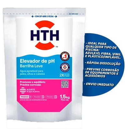 Imagem de Kit 2 Hth Barrilha Leve Elevador De Ph Mais Produtos Para Todos Tipos De Piscinas