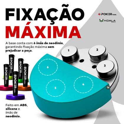 Imagem de Kit 2 Ímãs Magnéticos Envelopamento Plotagem Apoiador Ferramenta Poker Tool