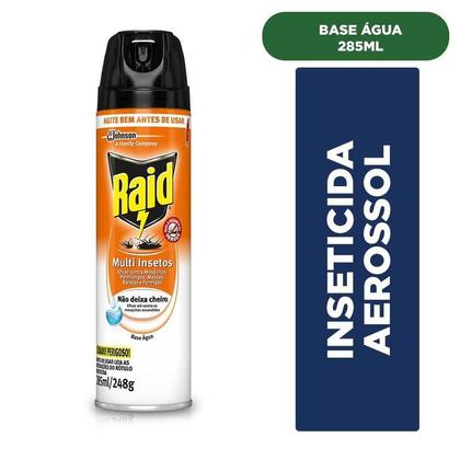 Imagem de Kit 2 Inseticidas Aerossol Raid Multi-Insetos Base Água 300ml