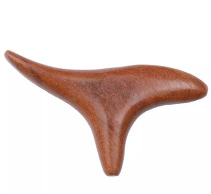 Imagem de Kit 2 Instrumento Gua Sha Liberação Miofascial Madeira Maciça