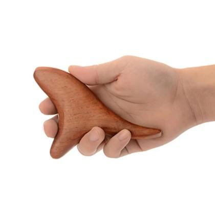 Imagem de Kit 2 Instrumento Gua Sha Liberação Miofascial Madeira Maciça