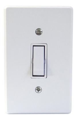Imagem de KIT 2 Interruptor 1 Tecla C/ Placa Apagador Simples Br