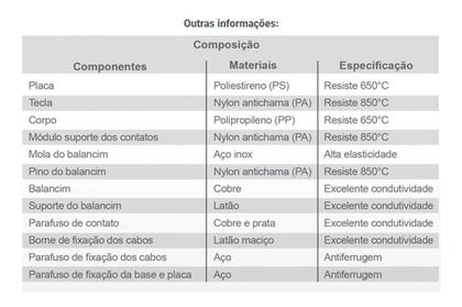 Imagem de KIT 2 Interruptor Com 1 Tecla Simples + 1 Tecla Paralela