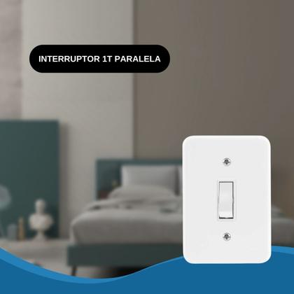 Imagem de KIT 2 Interruptor Paralelo Linha Pollar Radial 1 Tecla