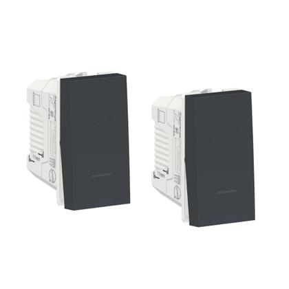 Imagem de Kit 2 Interruptor Paralelo S70110394 Grafite Orion Schneider