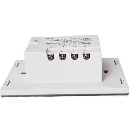 Imagem de Kit 2 Interruptores Inteligentes WiFi com Tomada 2 Botões 4x2 Bivolt 10A Compatível Alexa e Google Automação Residencial com Proteção Contra Surto