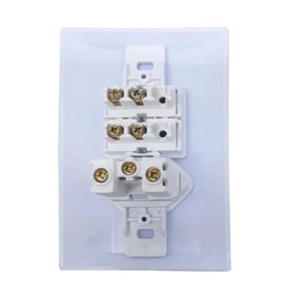 Imagem de Kit 2 Interruptores Simples + 1 Tomada 10A 3P Flp Paris