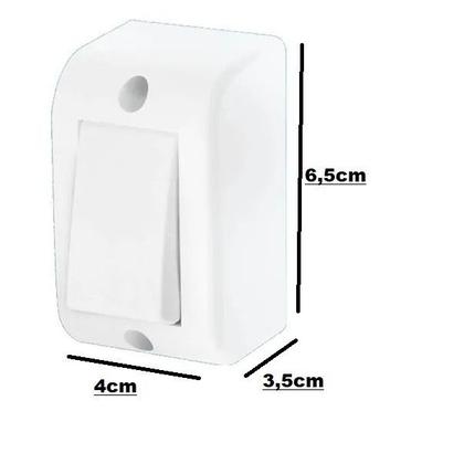 Imagem de Kit 2 Interruptores Simples 16A Fame Sobrepor