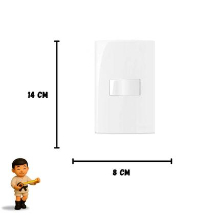 Imagem de Kit 2 Interruptores Simples MG Sleek 10A 4x2 Branco 16017