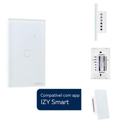 Imagem de Kit 2 Interruptores Smart Inteligente Touch Wi-fi 1 Tecla Ews 1001 Intelbras 