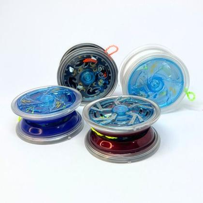 Imagem de Kit 2 Io-io Yoyo Ioio Yo-yo Ioiô Luz Rolamento Profissional