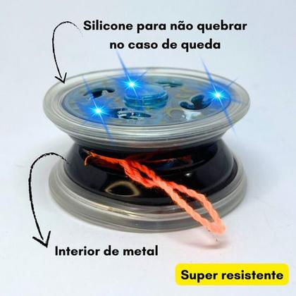 Imagem de Kit 2 Io-io Yoyo Ioio Yo-yo Ioiô Luz Rolamento Profissional