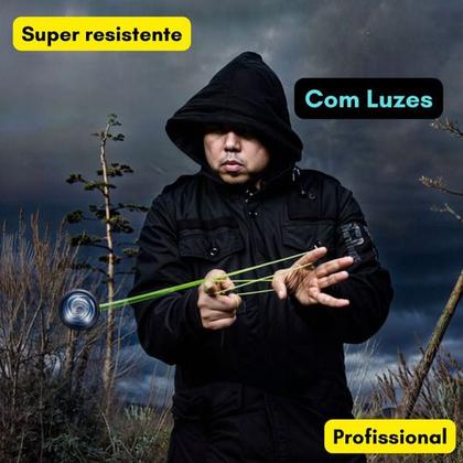 Imagem de Kit 2 Io-io Yoyo Ioio Yo-yo Ioiô Luz Rolamento Profissional