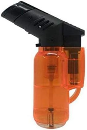 Imagem de Kit 2 Isqueiro Mini Maçarico Acendedor à Gás Recarregável Chama Regulável