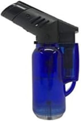 Imagem de Kit 2 Isqueiro Mini Maçarico Acendedor à Gás Recarregável Chama Regulável