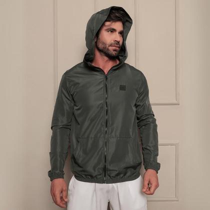 Imagem de Kit 2 Jaqueta Corta Vento Sem Forro Com Capuz E Bolso Masculina