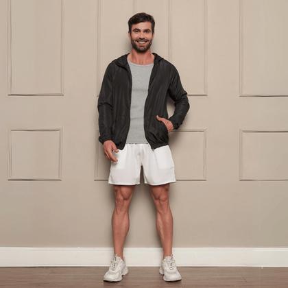 Imagem de Kit 2 Jaqueta Corta Vento Sem Forro Com Capuz E Bolso Masculina