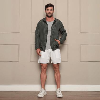 Imagem de Kit 2 Jaqueta Corta Vento Sem Forro Com Capuz E Bolso Masculina