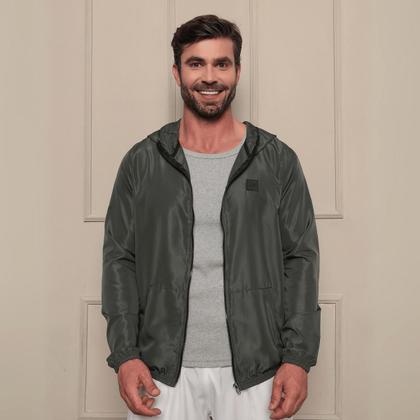 Imagem de Kit 2 Jaqueta Corta Vento Sem Forro Com Capuz E Bolso Masculina