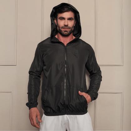 Imagem de Kit 2 Jaqueta Corta Vento Sem Forro Com Capuz E Bolso Masculina