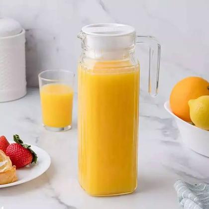Imagem de Kit 2 Jarra 1 Litro C/tampa Para Água Suco Com Alça