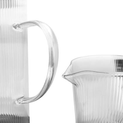 Imagem de Kit 2 Jarra De Vidro Marine Tampa Inox Suco Água Resistente 1,4 L