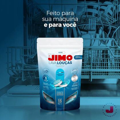 Imagem de Kit 2 Jimo Lava Louça Hidrossolúvel Máquina Lavar Louça