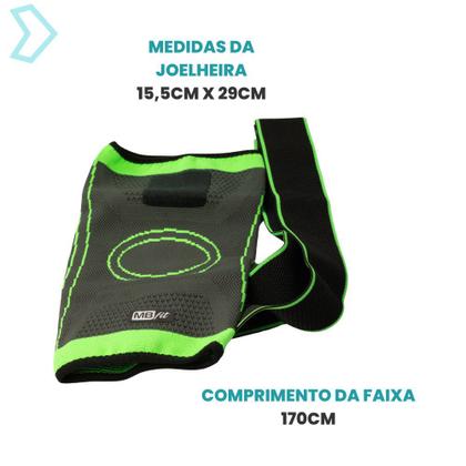 Imagem de Kit 2 Joelheiras Ortopédica Ajustável Articulada De Compressão E Proteção Patelar Tensor Joelho