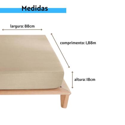 Imagem de Kit 2 Jogo de cama Lençol Solteiro com elástico e Fronha