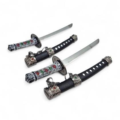 Imagem de Kit 2 Katanas Espadas Enfeite Samurai Decorativas Detalhadas