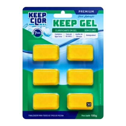 Imagem de Kit 2 Keep Gel Super Clarificante 180g Piscina Clear 50.000L