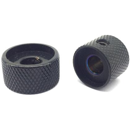 Imagem de KIT 2 Knob duplo Metal concentrico medio PRETO DOLPHIN
