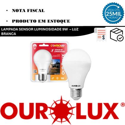 Imagem de Kit 2 Lampada Noturna 9w Sensor Luminosidade Branco Frio 6500K