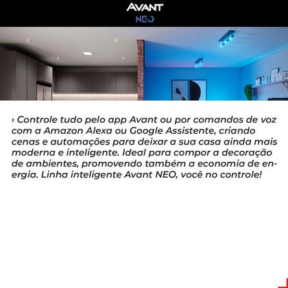 Imagem de Kit 2 Lampadas Led Smart Inteligente Wi Fi Alexa google 10w RGB E27 Cod: 290028177-2 Avant Neo