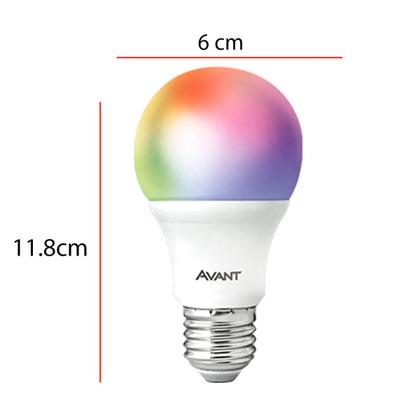 Imagem de Kit 2 Lampadas Led Smart Inteligente Wi Fi Alexa google 10w RGB E27 Cod: 290028177-2 Avant Neo
