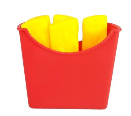 Imagem de Kit 2 Lanches de Hambúrguer com Batata Brinquedo Monta Lanche