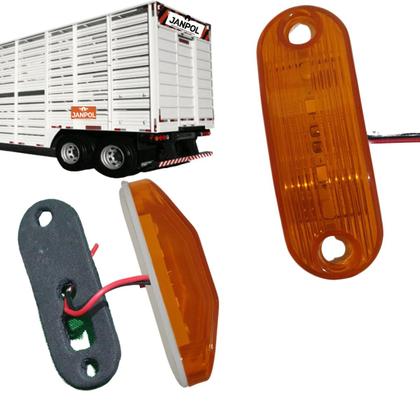 Imagem de Kit 2 lanternas placa bivolt onibus caminhão carreta van 