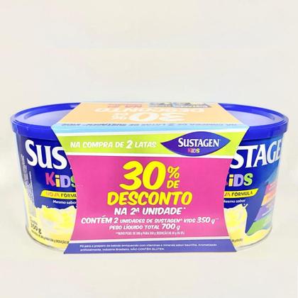 Imagem de Kit 2 Latas Sustagen Kids Baunilha 350gr Cada