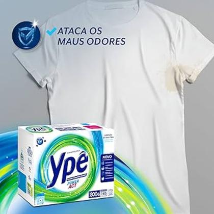 Imagem de Kit 2 Lava Roupas em Pó 800gr Power Action - YPE POWER ACTION