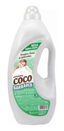 Imagem de Kit 2 Lava Roupas Sabão Liquido Fragância Coco 2 litros Barbarex